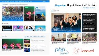 Laravel Magazine Blog and News PHP Script