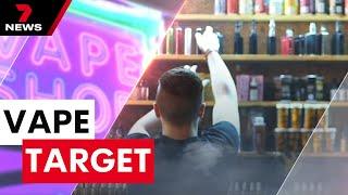 Queensland to financially ruin vape shops to stop illegal trade | 7NEWS