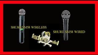 Shure SM58 Wired Microphone vs Wireless both