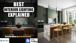 REALISTIC INTERIOR LIGHTING EXPLAINED | V-Ray for SketchUp | The most Essential Video for you