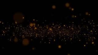 Golden Particles Overlay Decoration Glowing Love