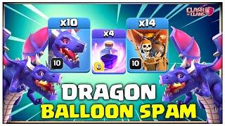 MASS DRAGON BALLOON - TH15 NEW ATTACK STRATEGY - CLASH OF CLANS