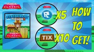 [EVENT] ALL TIX LOCATIONS & TOKENS in Restaurant Tycoon 2 - Roblox The Classic