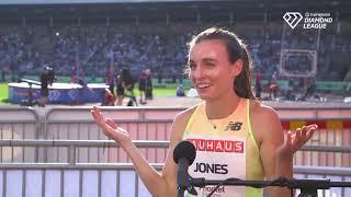 Dani Jones Reacts to 4:00.64 PB in Stockholm DL 1500m Breaks Down Racing and Training With Team Boss