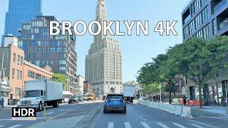 Driving Brooklyn 4K HDR - Downtown Waterfront - New York City - USA