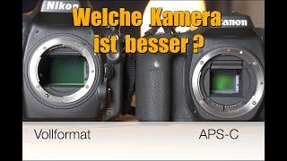 APS-C Sensor oder Vollformat / Cropfaktor - Mythos und Wahrheit