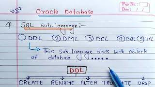 DDL Commands in SQL | Oracle Database