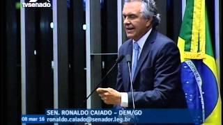 Ronaldo Caiado diz que o ex-presidente Lula e o PT saquearam o Brasil