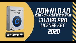 IObit Advanced SystemCare 13.1.0.188 PRO license key 2020