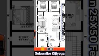 25x50 house plan with car parking