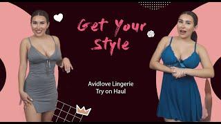 Soft Nightdress and Lingerie Try on Haul  | Avidlove ft. officiallyval