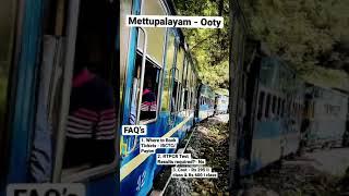 Mettupalayam to Ooty by Train | Ooty Toy Train | Sudharsan Vlogs