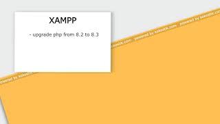 Обновление PHP на XAMPP(win)