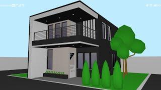 Floor Plan Creator || 4.5m x 7m Double Storey House