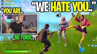 I met the most TOXIC GIRLS in squad fills in Fortnite... (I confronted them)