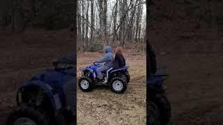 Ethan and Courtney on a quad