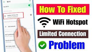 how to fix wifi limited connection problem | hotspot limited connection problem | limited connection