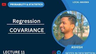 Regression ll Covariance ll BSC ll PROBABILITY &STATISTICS ll DELHI UNIVERSITY