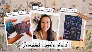 ️ scrapbooking supplies haul || stickers, washi tape, stationery heaven 