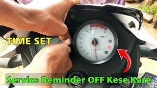 TVS Apache RTR 160 / 180 Service Reminder OFF Kaise Kare - Service Light Band Kaise Kare?