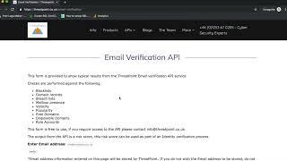 Email Verification API