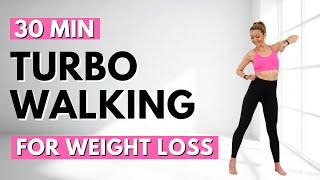 30 Min TURBO WALKING for WEIGHT LOSSENERGETIC CARDIOALL STANDINGNO JUMPINGKNEE FRIENDLY