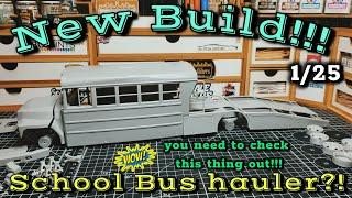 New build, 1/25 scale School Bus race car hauler