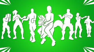 All Fortnite Icon Series Dance & Emotes! (Lil' Floaticorn, Crossbounce, Bring it Around, Hey Now!..)