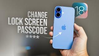 How to Change Lock Screen Passcode in iOS 18 (tutorial)