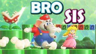 2-Player Super Mario Bros Wonder is HILARIOUS!! *Bro and Sis*