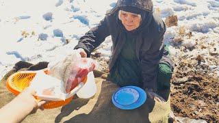 New Beginning: Grandma's Creativity Builds Magical Cave for Safety in the Mountains