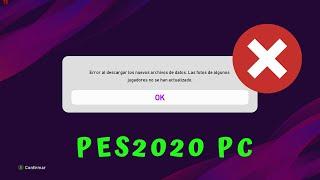 Solución / Error al descargar los nuevos archivos de datos / efootball 2022 / PES2021 / PES2020