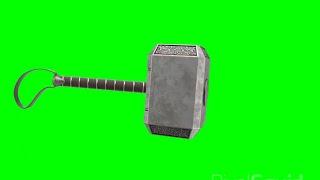 Green Screen Thor Mjolnir 2