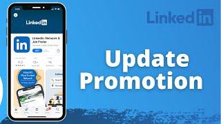 How to Update Promotion on Linkedin | 2021