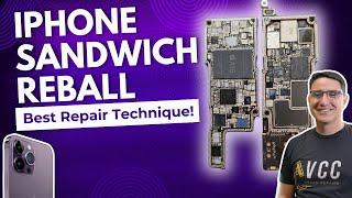 Step By Step iPhone Sandwich Reball Tutorial. The Best Technique For Reballing The 2 Layers.