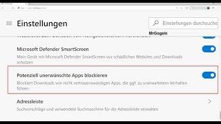 Microsoft Edge: Potenziell unerwünschte Apps erkennen & Blockieren. Windows 10 #MrGogeln