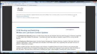 CCIE R&S v5 Update