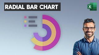 Create radial bar chart in Excel - Easy Data Visualization