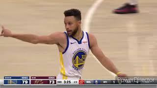 Stephen Curry insane behind the back pass againts the Cavs!