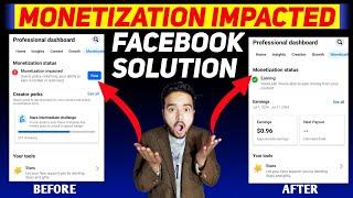 Facebook policy issues solution || Facebook monetization impacted problem solution