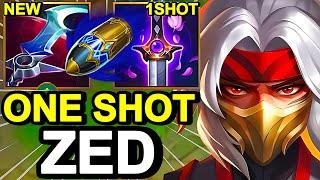 Wild Rift China Zed Mid - NEW ECLIPSE ONE SHOT ZED BUILD RUNES - Immortal Journey Zed Wild Rift Skin