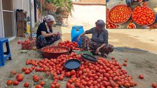 Bu Salça Makine İle Yapılıyor ️ Yapımı Çok Ama Çok Kolay ️ Evde Domates Biber Salçası Tarifi