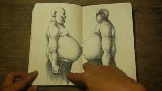 Moleskine Sketchbook- Drawings by Elmer Borlongan