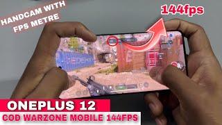 OnePlus 12 call of duty warzone mobile 120fps gameplay hand cam with fps metre |