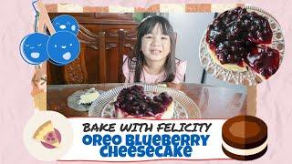 BAKED BLUEBERRY CHEESECAKE | Felicity Gail