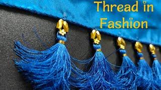 Beautiful saree kuchu design /saree tassels