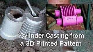 Metal Casting at Home Part 109. Finned cylinder, 3D Printed Pattern, KYKO Replica Fan