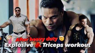 AFTER HEAVY DUTY | EXPLOSIVE  TRICEPS WORKOUT 