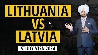 Study in Latvia V/S Study in Lithuania | Which is Better? | Fees | Intake | Eligibility | IELTS