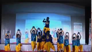 Best CBSE School -Global International School Nashik, students performing at ISKCON Temple, Nashik.